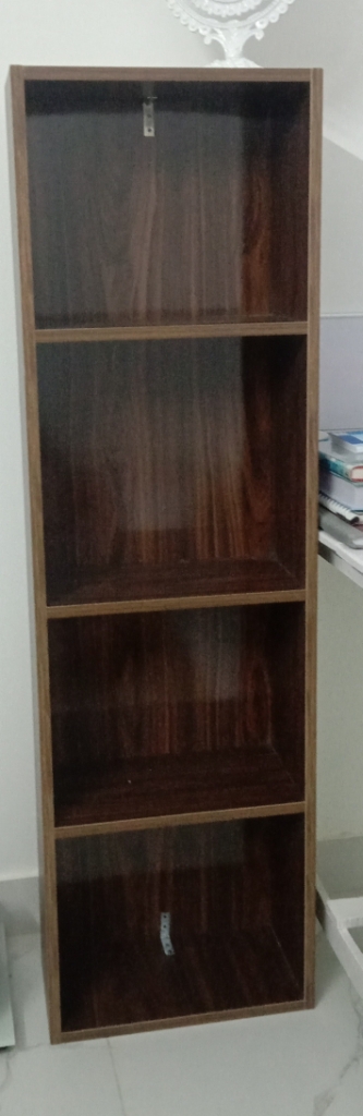 Versatile Wooden Book Rack: Stylish Home Decor (Dark Brown)-modernwearspk-price-pakistan