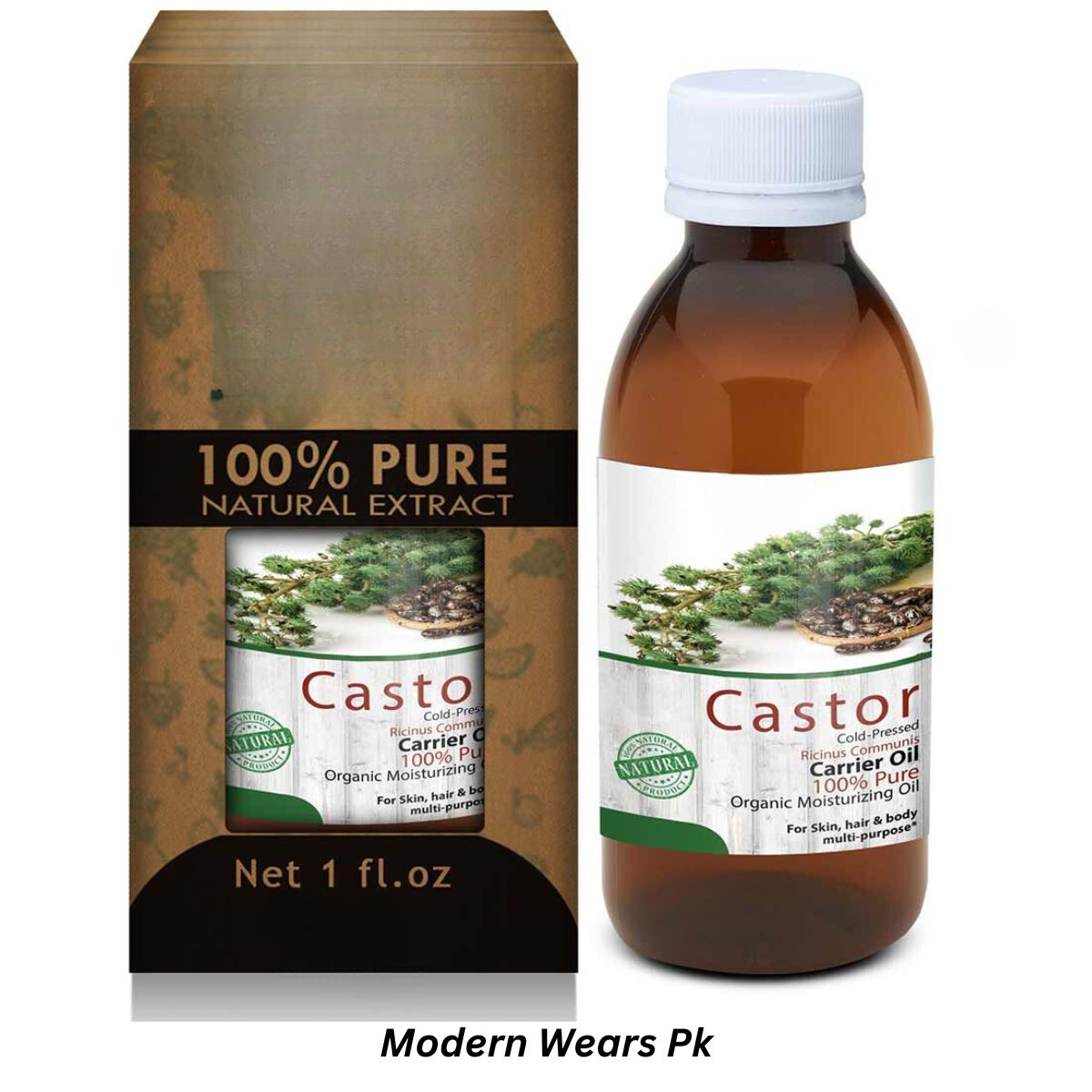 Castor Oil Cold Pressed For DIY Skin & Hair Recipes 100% Pure-modernwears-pk-price-pakistan