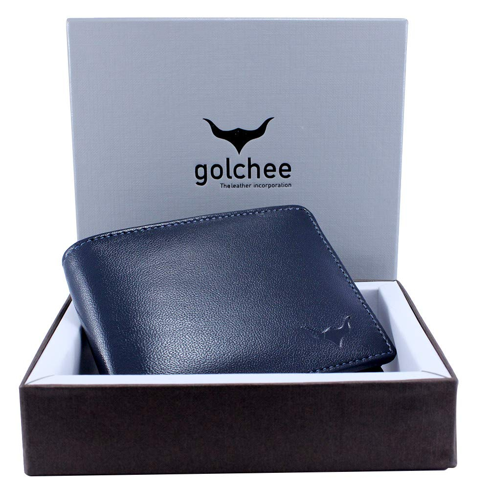 Golchee GENUINE Leather Wallet (NAVY BLUE)-modernwears-pk-price-pakistan
