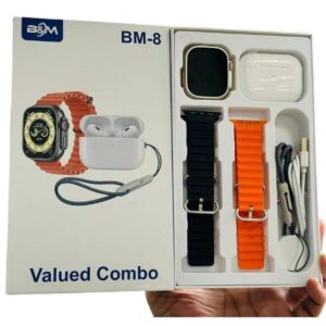 Bm-8-Valued-combo-Smartwatch+Airpods-Pro 2-modernwears-pk-price-pakistan02